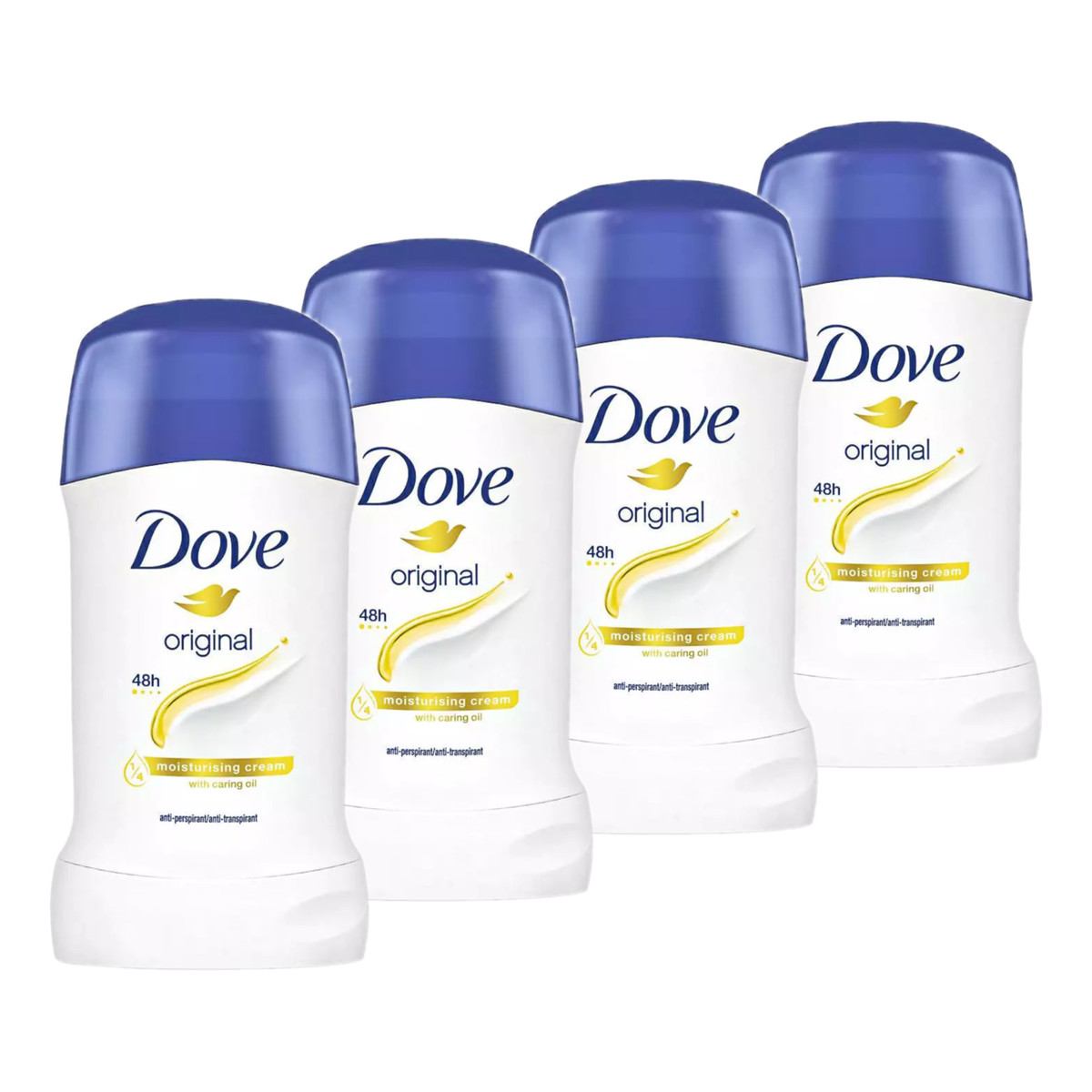 Dove Original Antyperspirant w sztyfcie dla kobiet 4x40ml