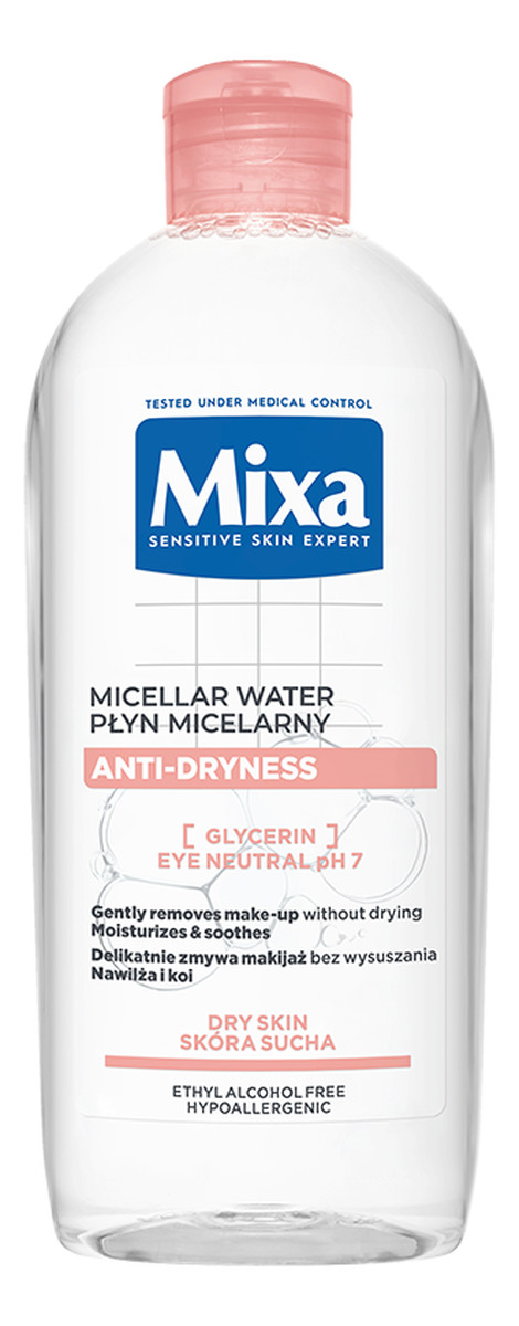 Płyn Micelarny 2x400ml + Cleanic Płatki kosmetyczne 120 szt.