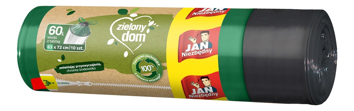 Worki z taśmą LD 60l 1op.-10szt