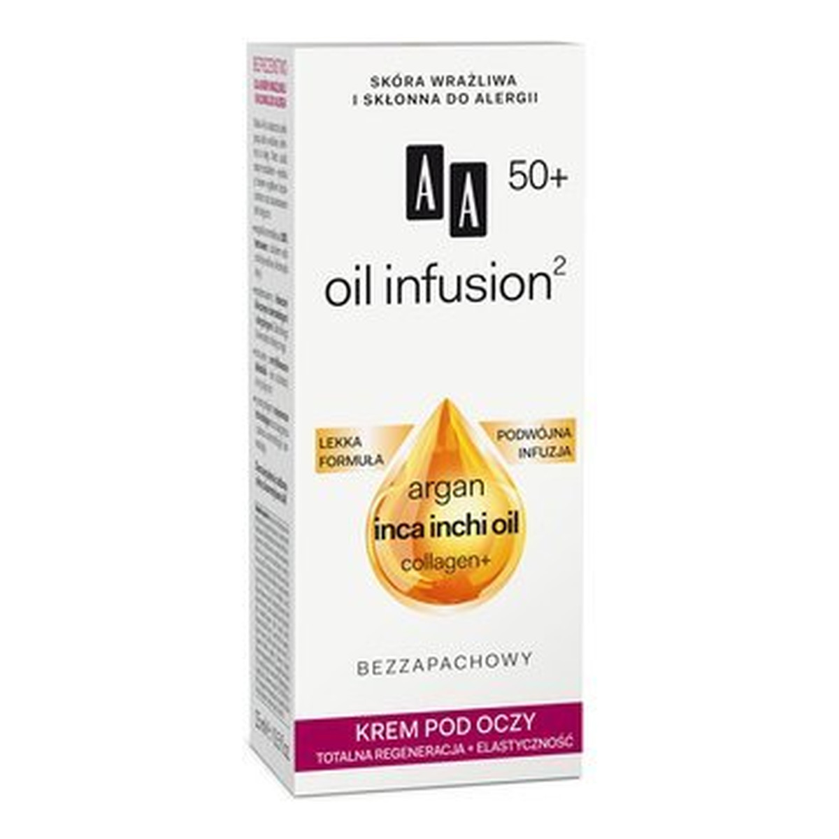 AA Oil Infusion2 50+ Krem Pod Oczy Totalna Regeneracja+Elastyczność 15ml