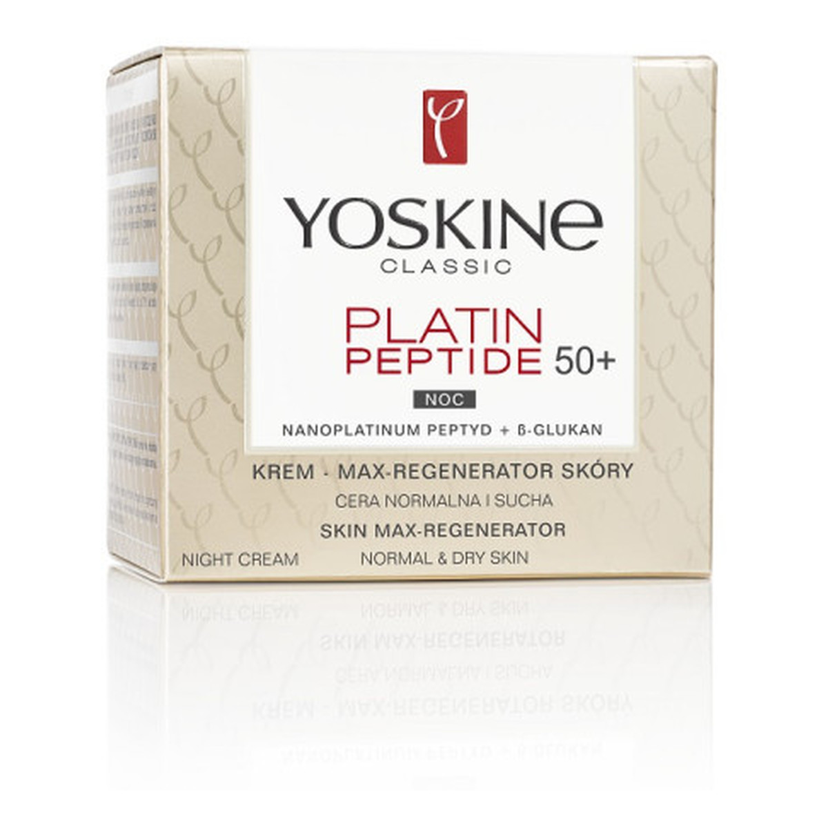 Yoskine Classic Platin Peptide 50+ krem max-regenerator skóry do cery normalnej i suchej na noc 50ml