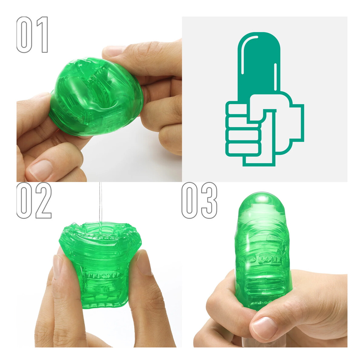 Tenga Uni emerald uniwersalna nakładka masturbująca