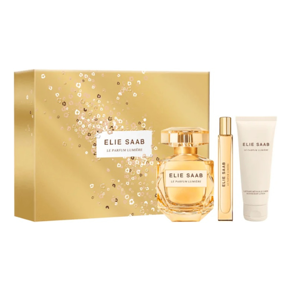 Elie Saab Le Parfum Lumière Zestaw woda perfumowana spray 90ml + balsam do ciała 75ml + woda perfumowana 10ml