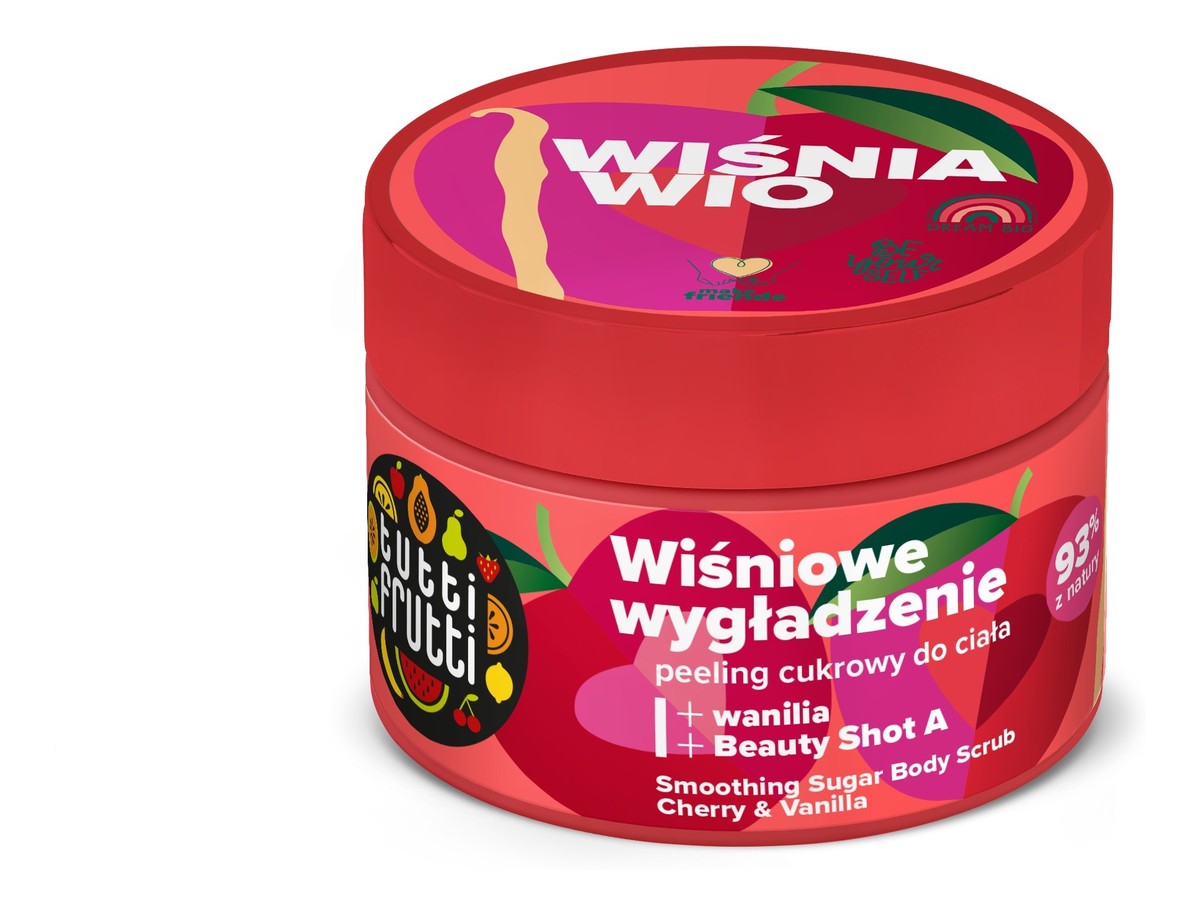 Peeling cukrowy do ciała Wiśnia & Wanilia