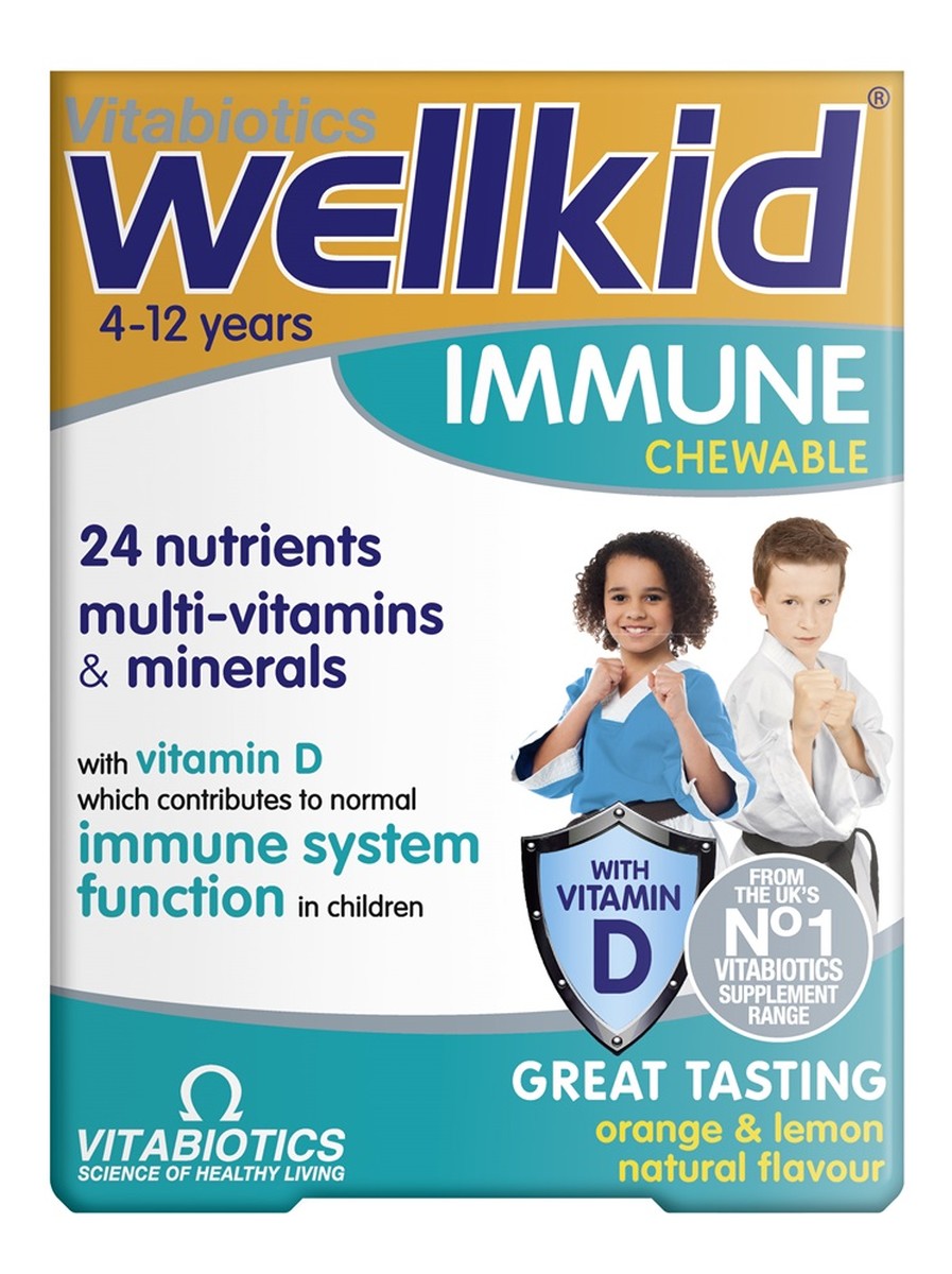 Wellkid immune suplement diety dla dzieci 30 tabletek do żucia