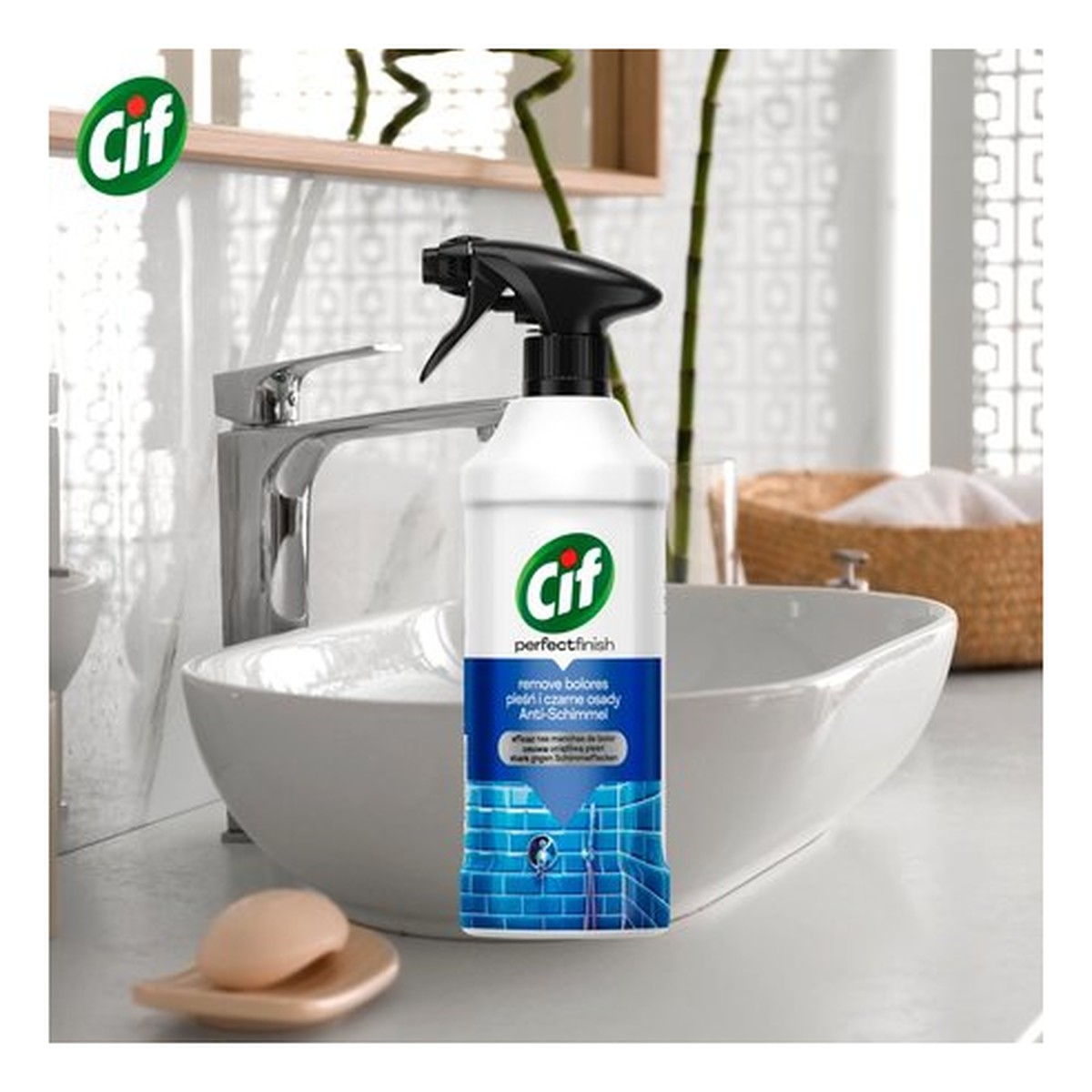 Cif Perfect Finish Spray do czyszczenia Pleśń i Czarne Osady 435ml