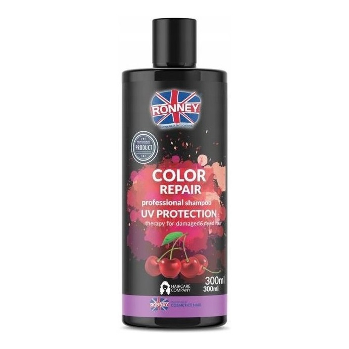 Ronney Professional Color Repair Professional Shampoo UV Protection Therapy For Damaged & Dyed Hair szampon zabezpieczający kolor włosów farbowanych z ekstraktem z japońskiej wiśni 300ml