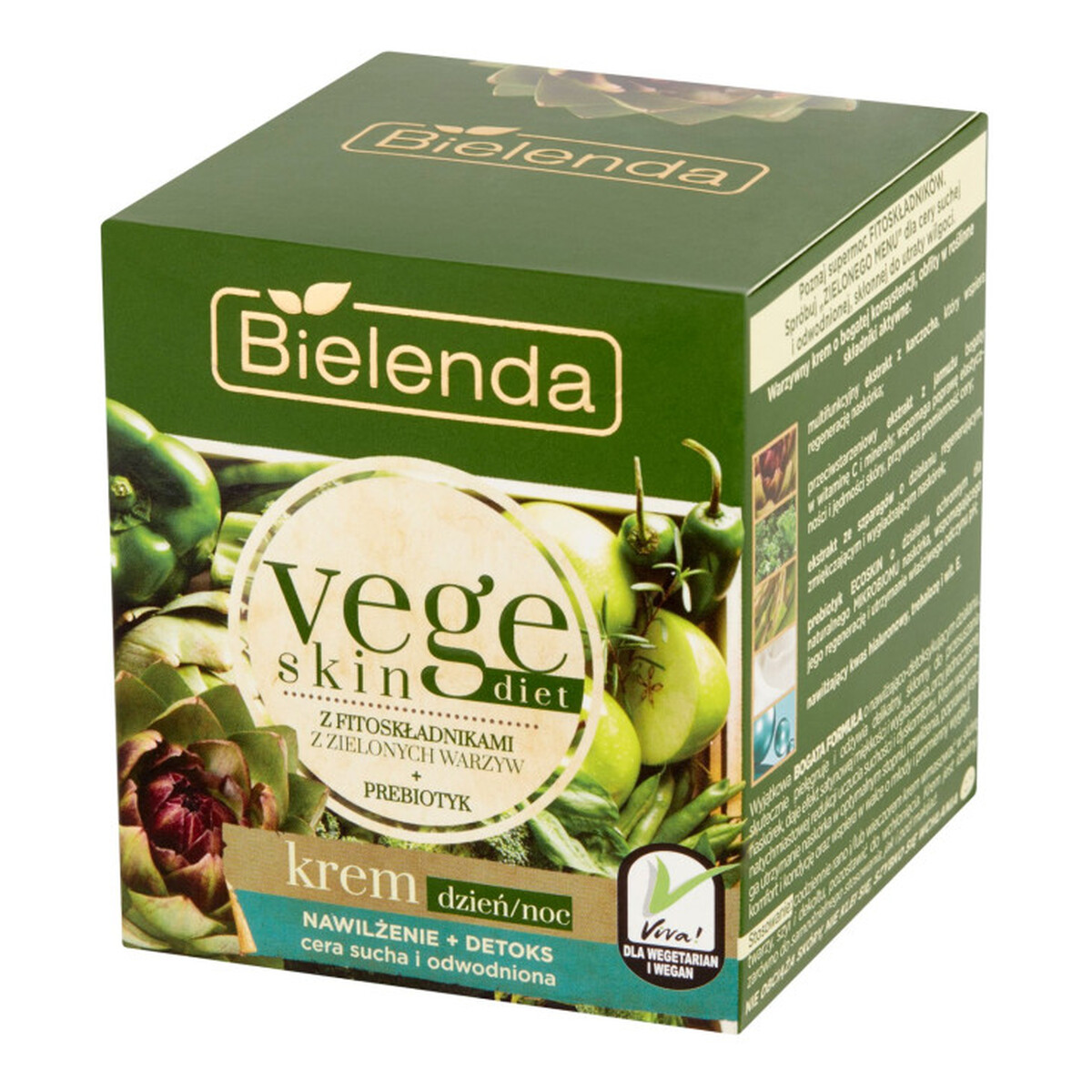 Bielenda Vege Skin Diet Krem nawilżająco-detoksykujący do cery suchej i wrażliwej 50ml