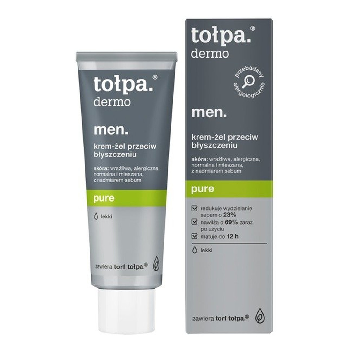 Tołpa Dermo Men pure krem-żel przeciw błyszczeniu 40ml