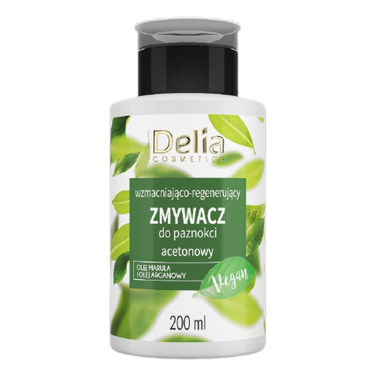 Delia Vege Zmywacz do paznokci wzmacniająco-regeneracyjny z acetonem 200ml