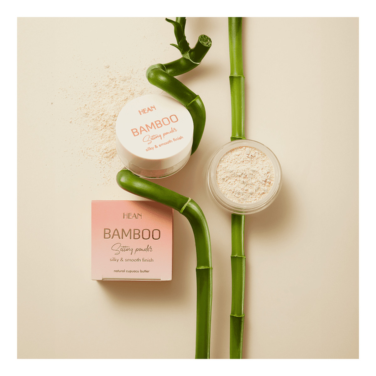 Hean Setting Powder Bamboo Puder do utrwalania makijażu 8g