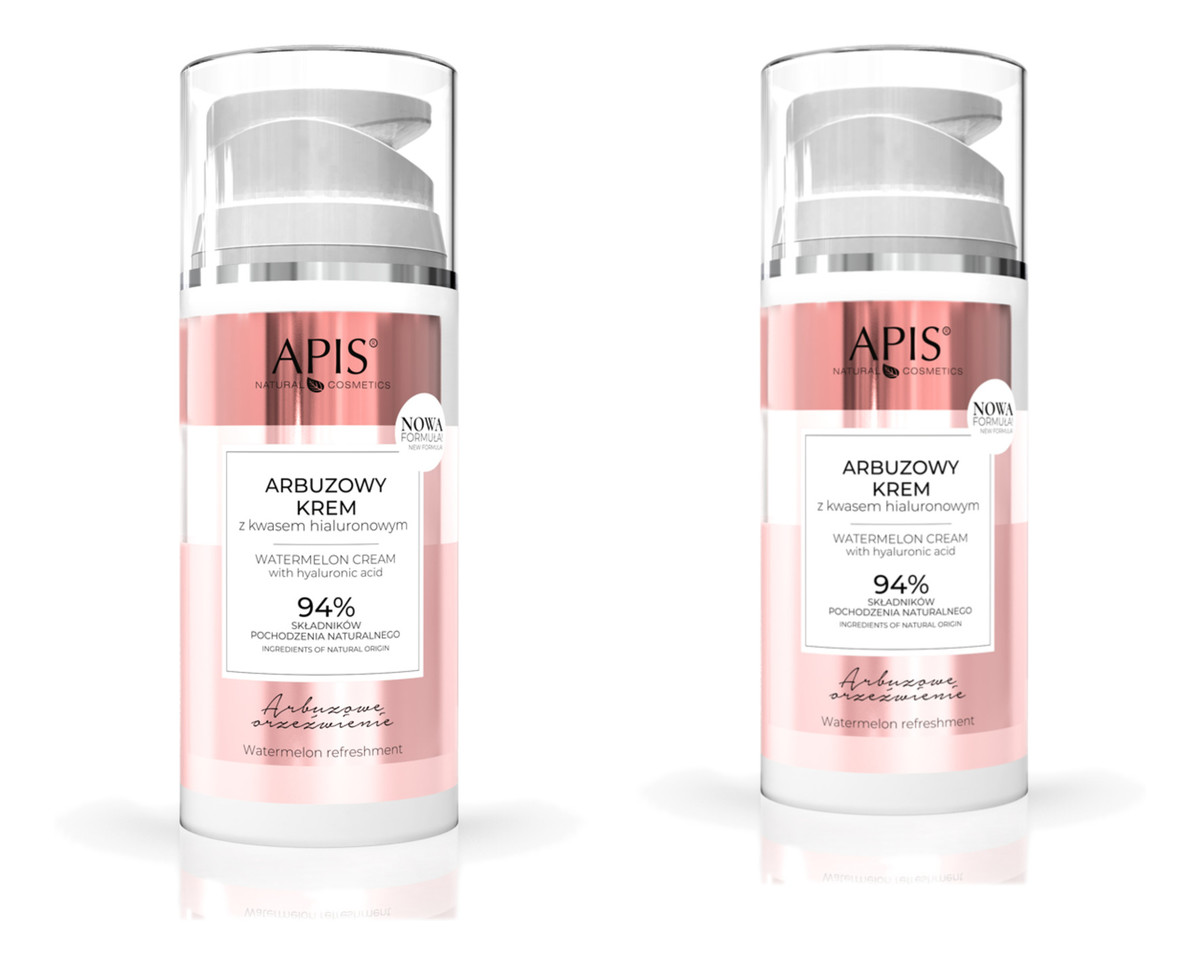 Krem do twarzy nawilżający z arbuzem i kwasem hialuronowym 2x100ml