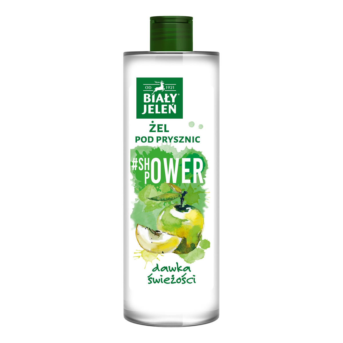 Pollena Biały Jeleń #Shower Power Żel pod prysznic odświeżający-jabłko 400ml