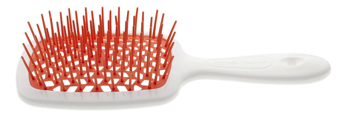 Superbrush szczotka fryzjerska do rozczesywania włosów biało-pomarańczowa