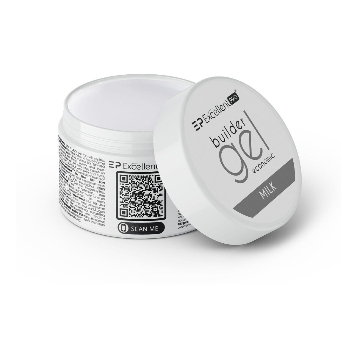 Excellent PRO Builder Gel Economic Żel budujący milk 15g