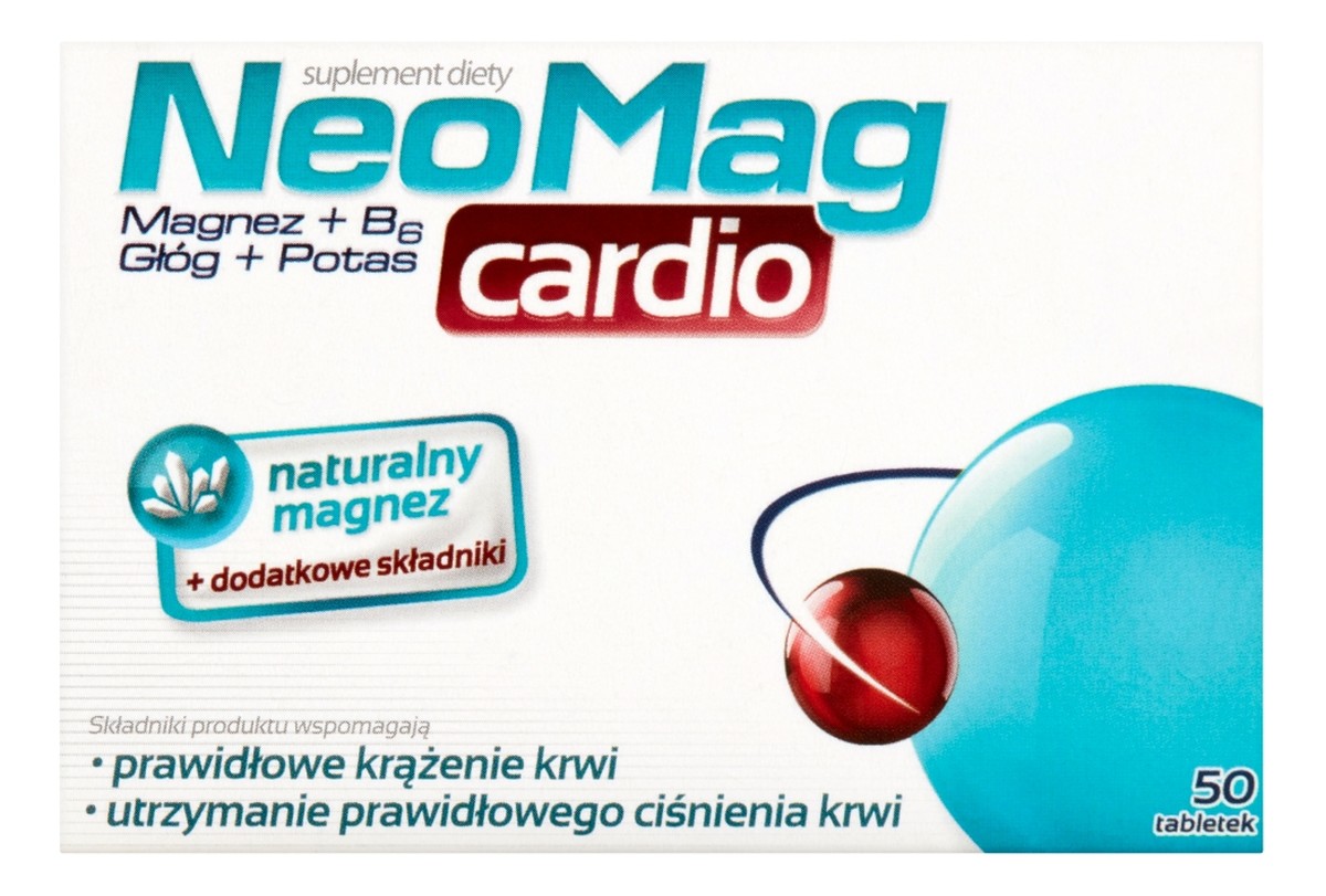 Cardio suplement diety wspomagający prawidłowe krążenie krwi 50 tabletek