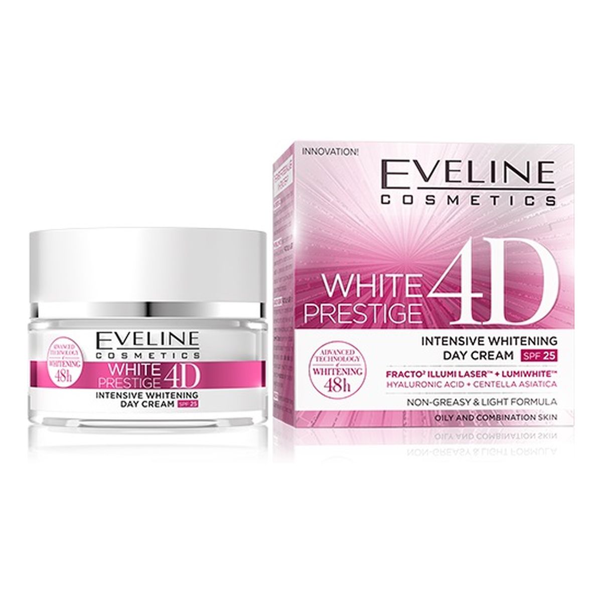Eveline White Prestige 4D Whitening Day Cream wybielający Krem na dzień 50ml