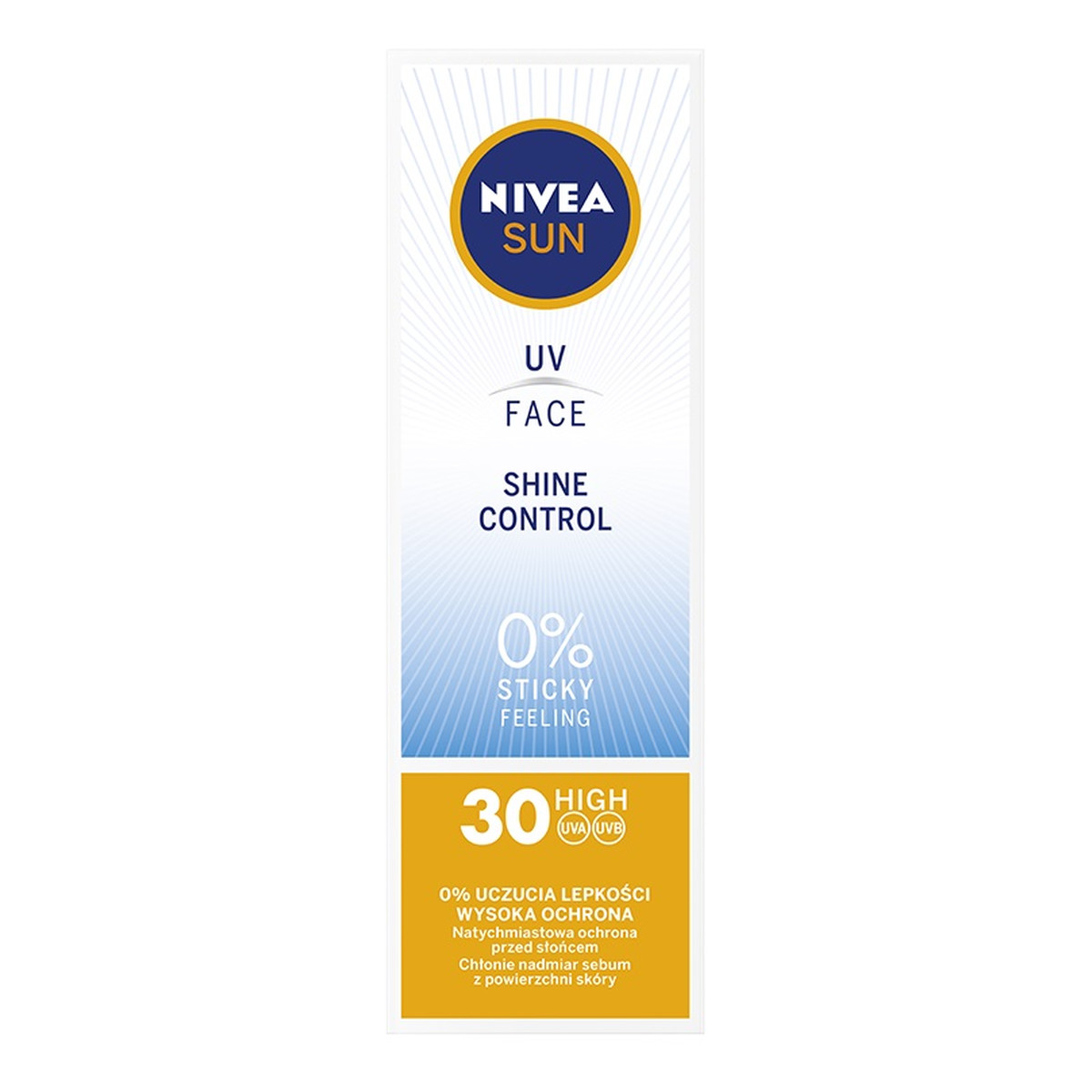 Nivea Sun UV Face Shine Control matujący Krem do twarzy z wysoką ochroną spf30 50ml