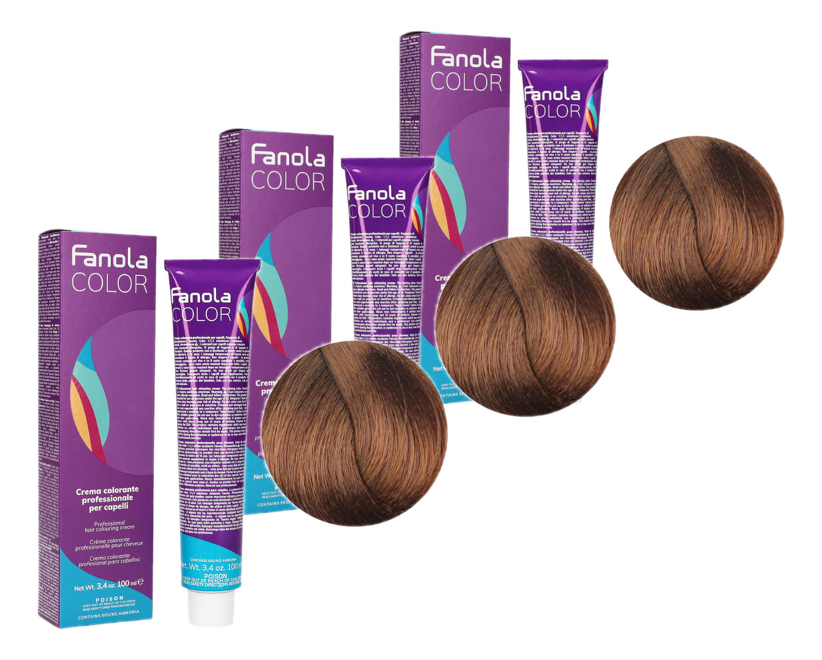 Krem koloryzujący Farba do włosów 7.13 Beżowy Blond Blonde Beige 3x100ml