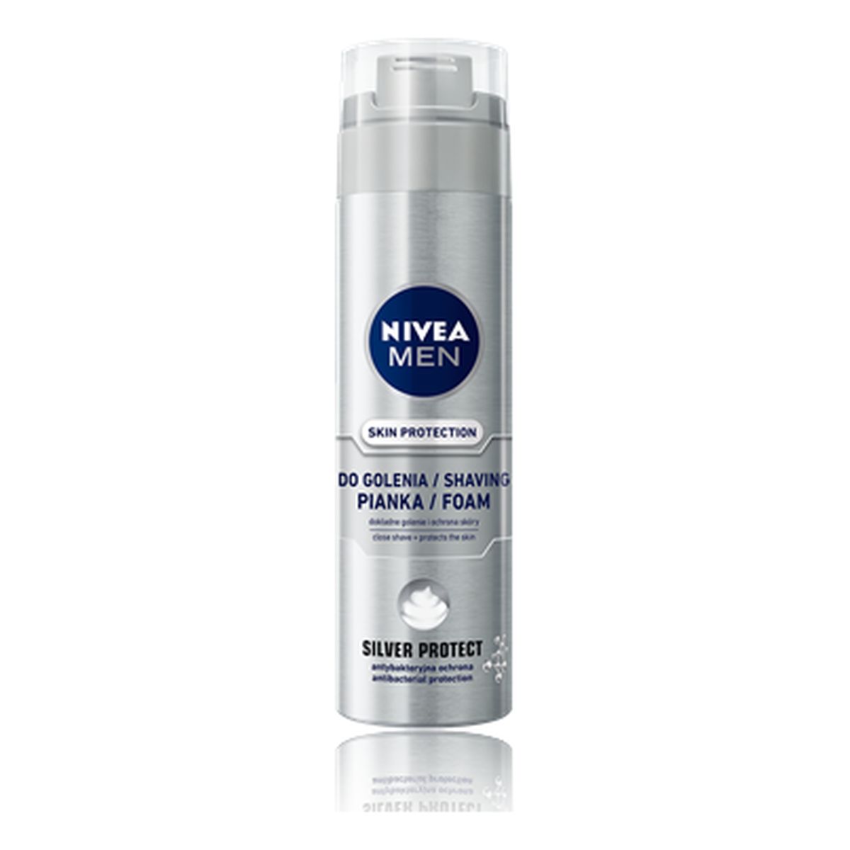 Nivea For Men Pianka Do Golenia Dla Mężczyzn Silver Protect 200ml