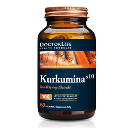 Kurkumina x10 bioaktywny ekstrakt 500mg suplement diety 60 kapsułek
