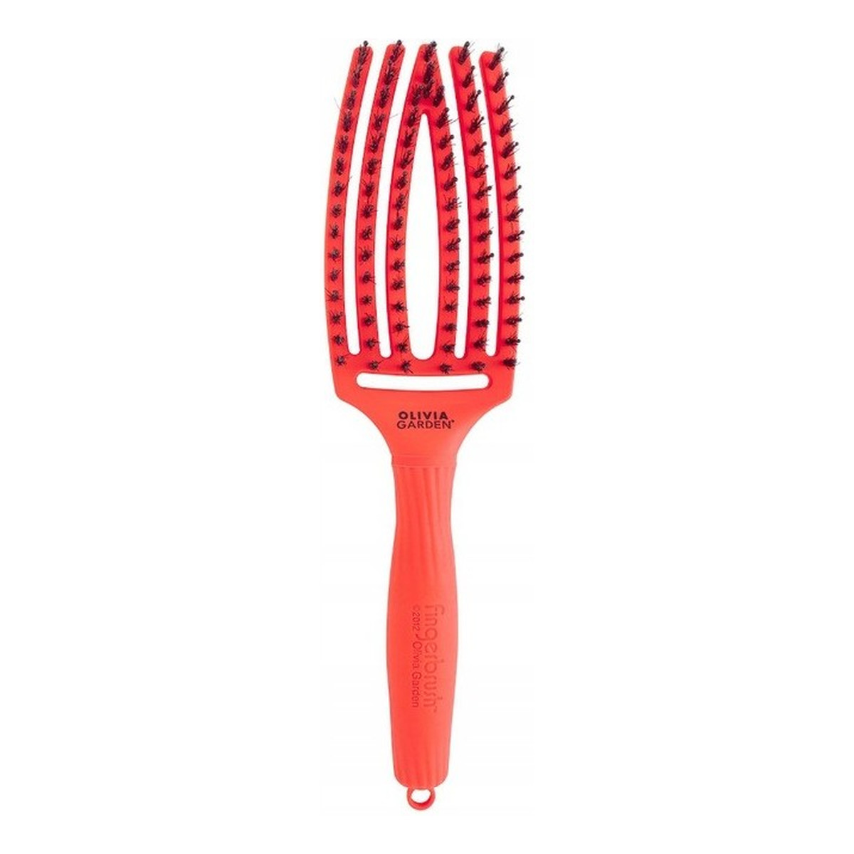 Olivia Garden Fingerbrush Combo Medium Szczotka do Rozczesywania Włosów i Masażu Neon Orange