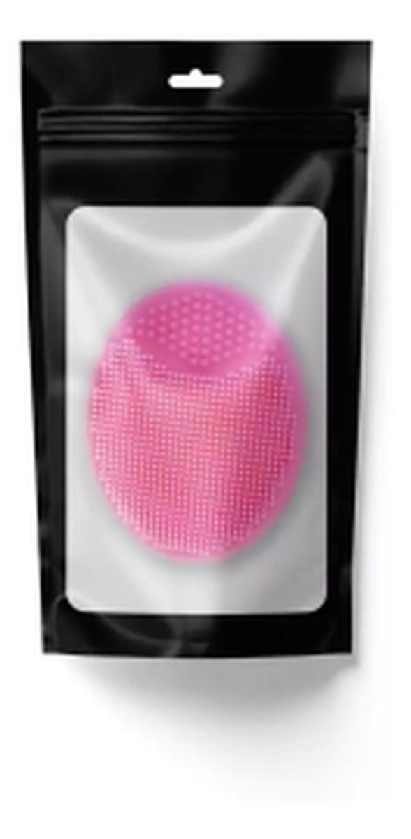 Płatek silikonowy do mycia i masażu twarzy - różowy