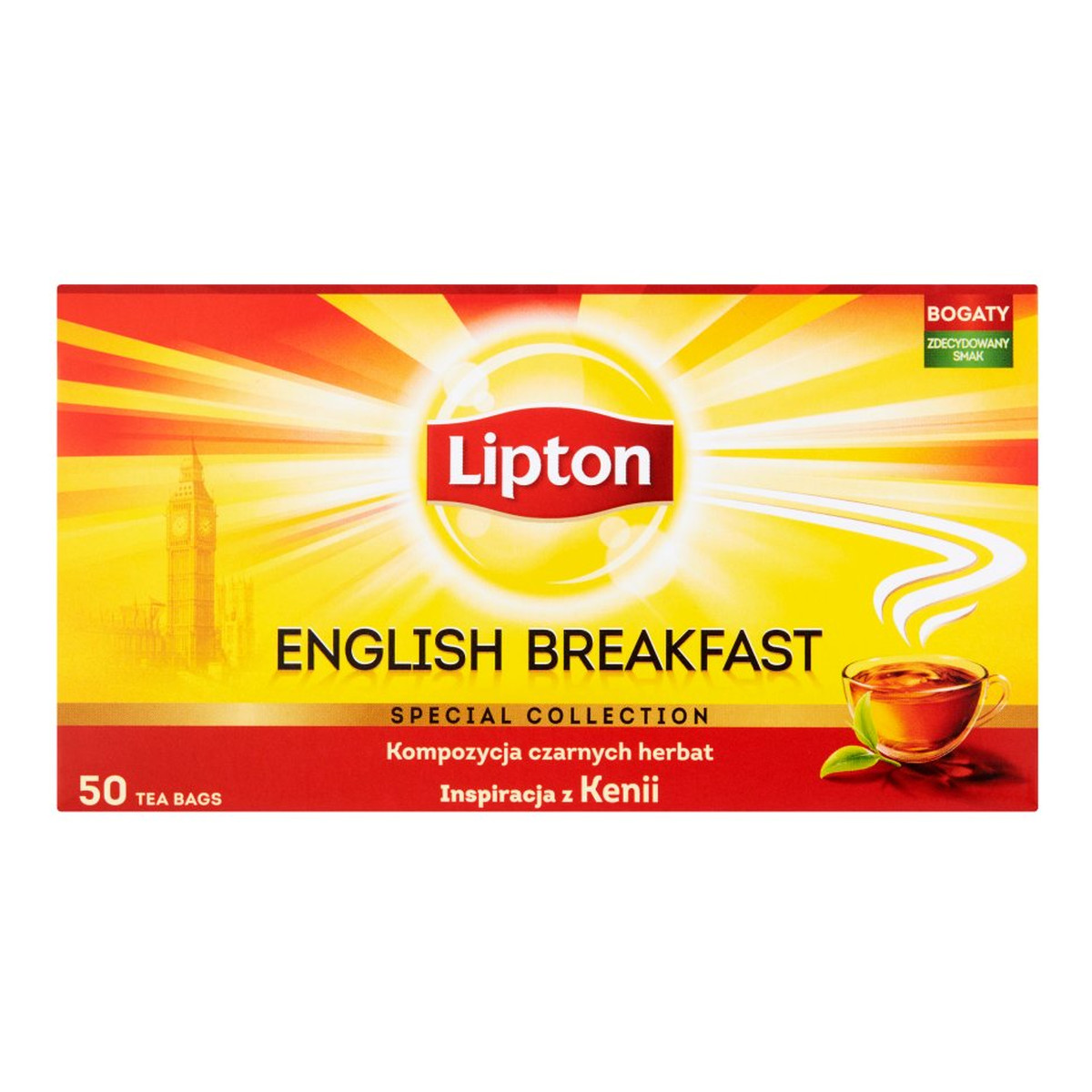 Lipton English Breakfast Herbata czarna 50 torebek 100g