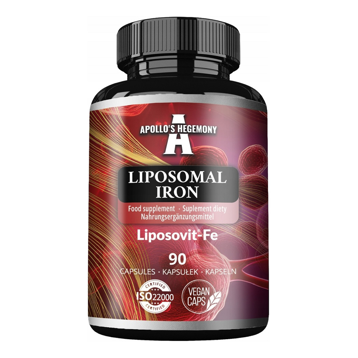 Apollo's Hegemony Liposomal Iron suplement diety 90 Kapsułek