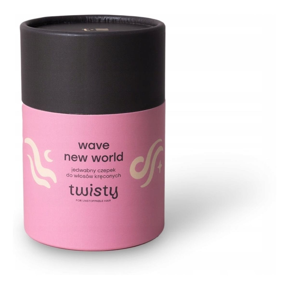 Twisty Wave new world jedwabny czepek do włosów kręconych