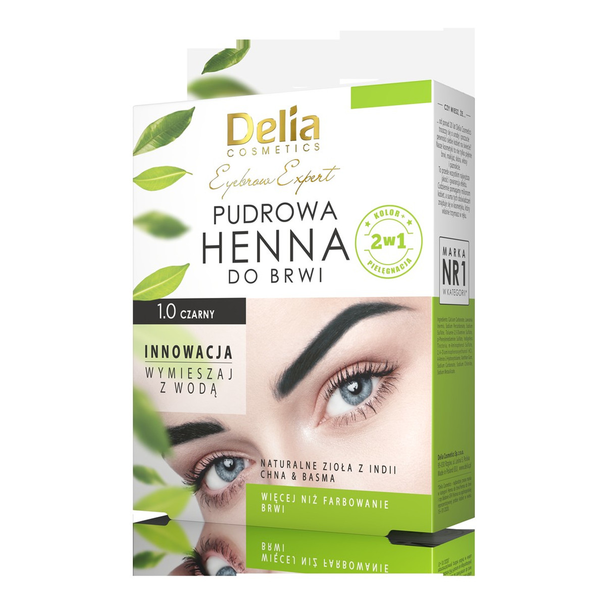Delia Henna pudrowa do brwi z naturalnymi ziołami 4g
