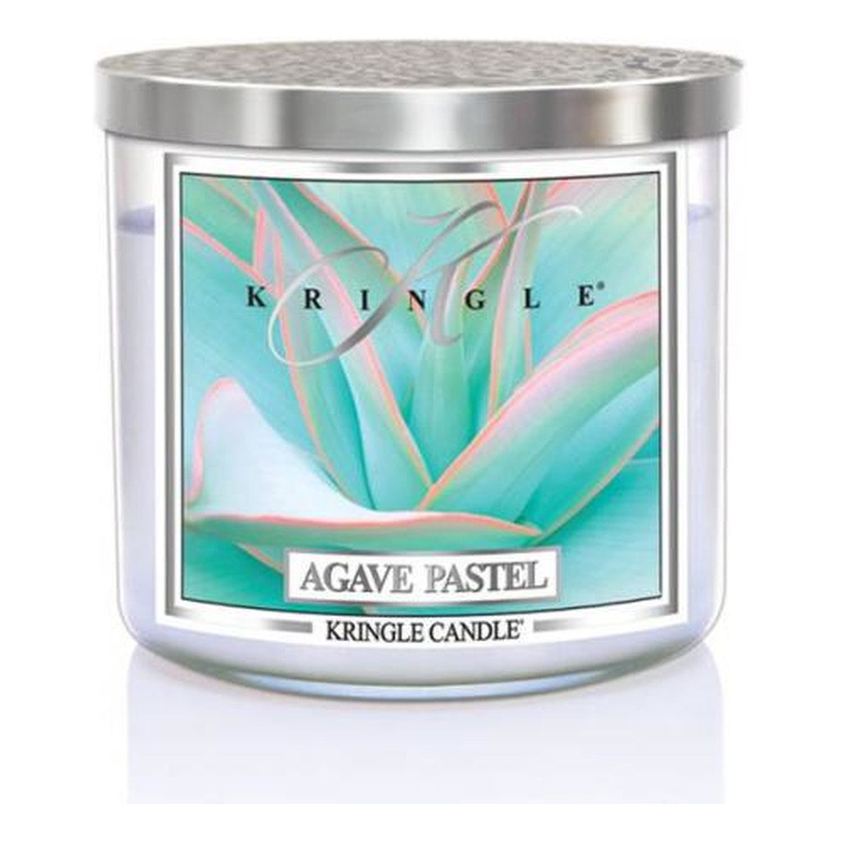 Kringle Candle Tumbler świeca zapachowa z trzema knotami agave pastel 411g