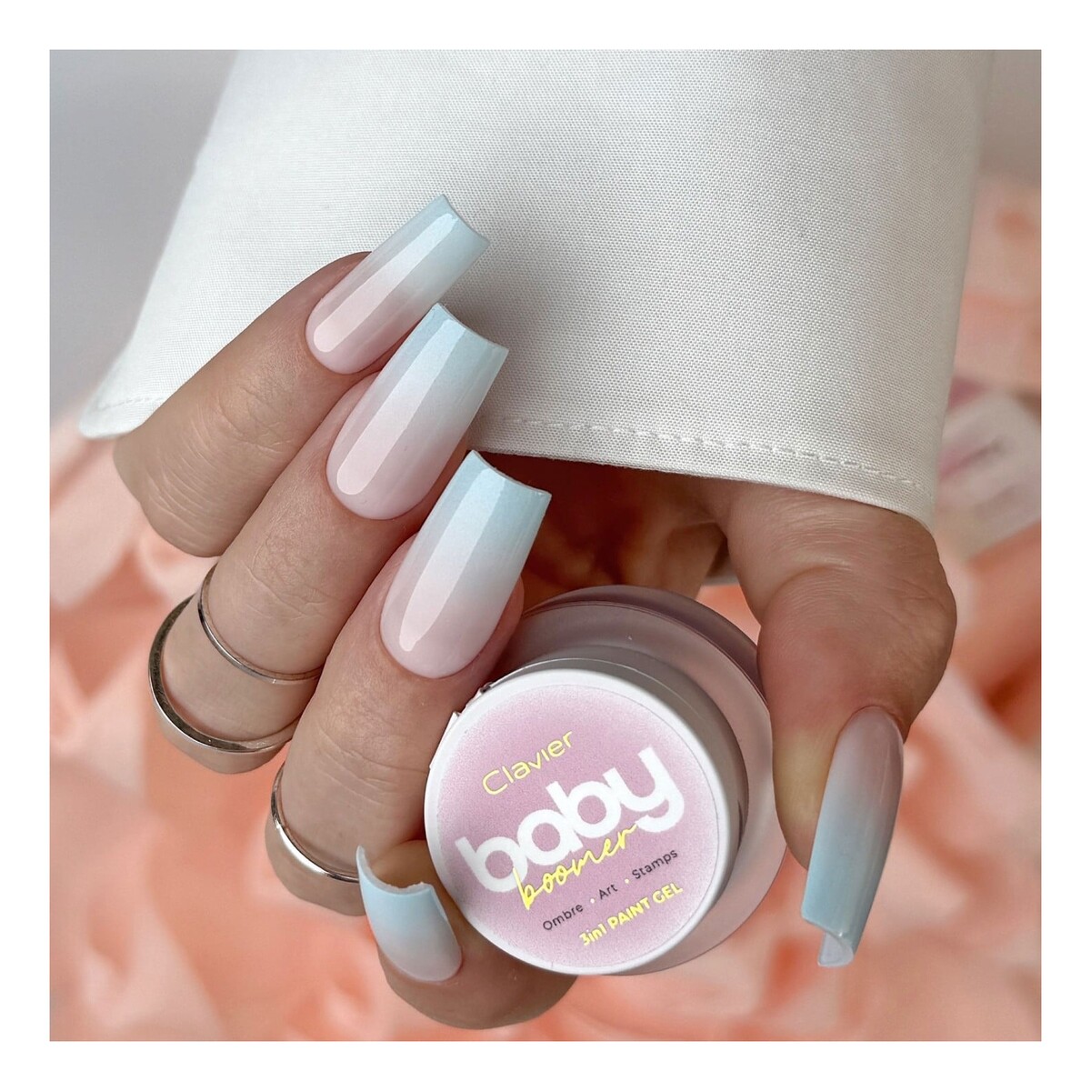 Clavier Baby Boomer Ombre żel do paznokci 3w1 3g