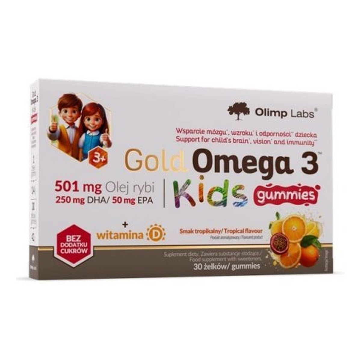 Olimp Labs Gold Omega 3 Kids Gummies smak tropikalny