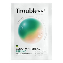 Clear whitehead peeling facial sheet mask peelingująca maska w płachcie