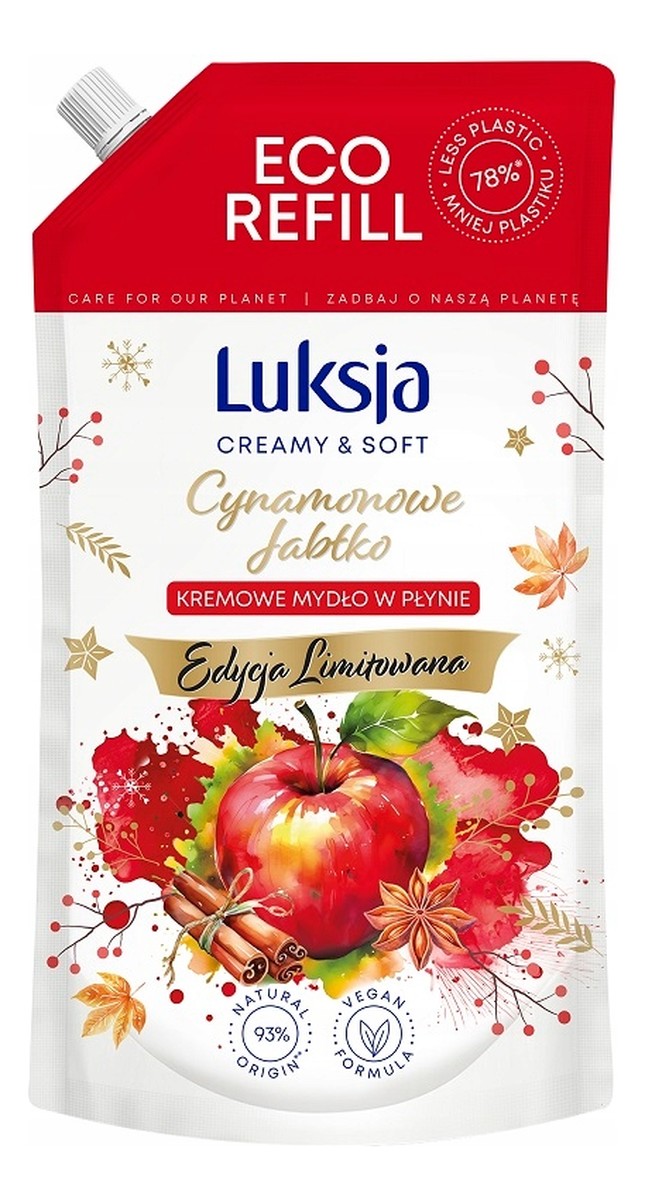 Kremowe mydło w płynie-cynamonowe jabłko (edycja limitowana)-zapas