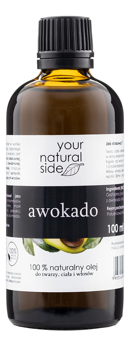 Olej Awokado nierafinowany
