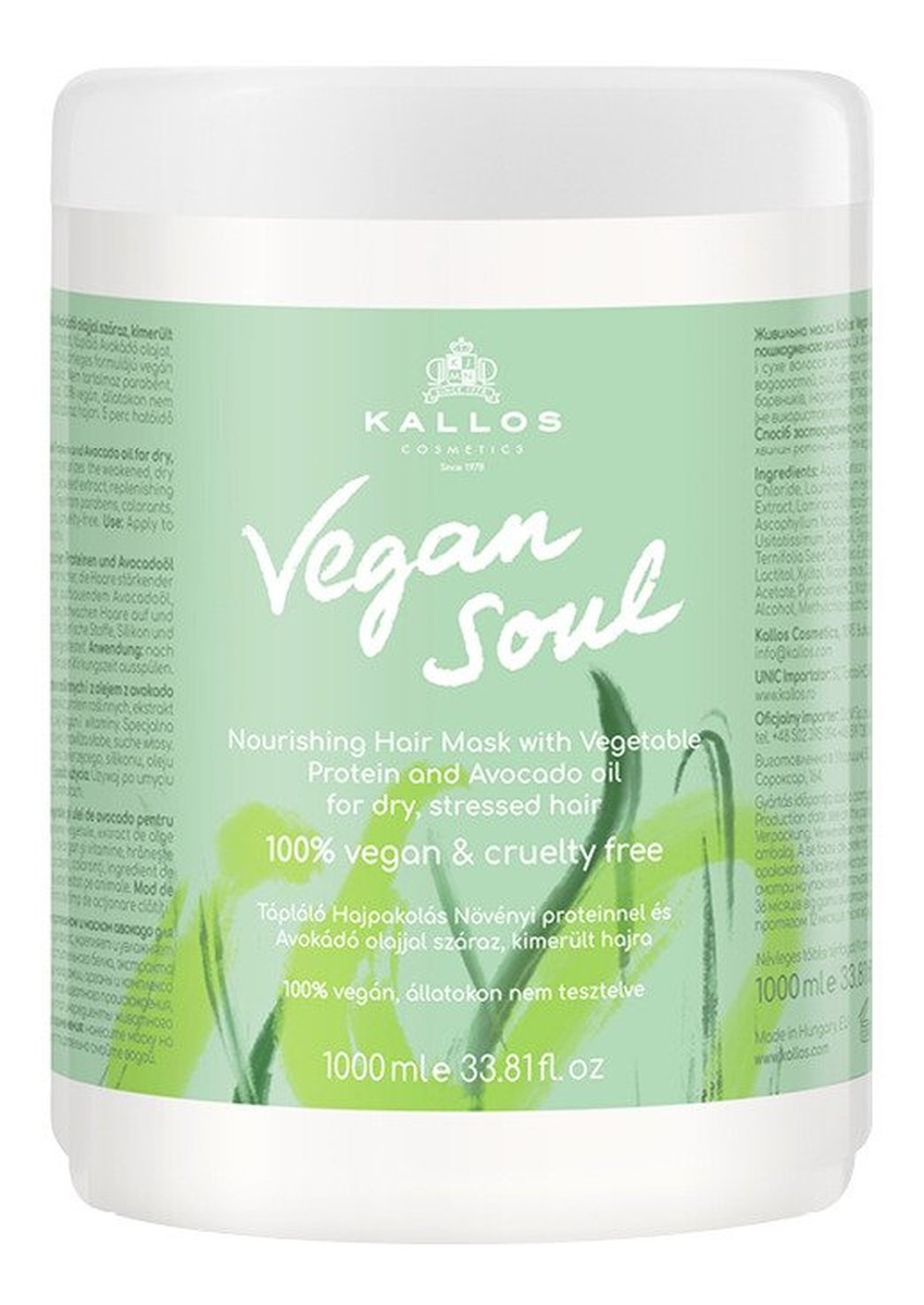 VEGAN Soul Maska z proteinami roślinnymi