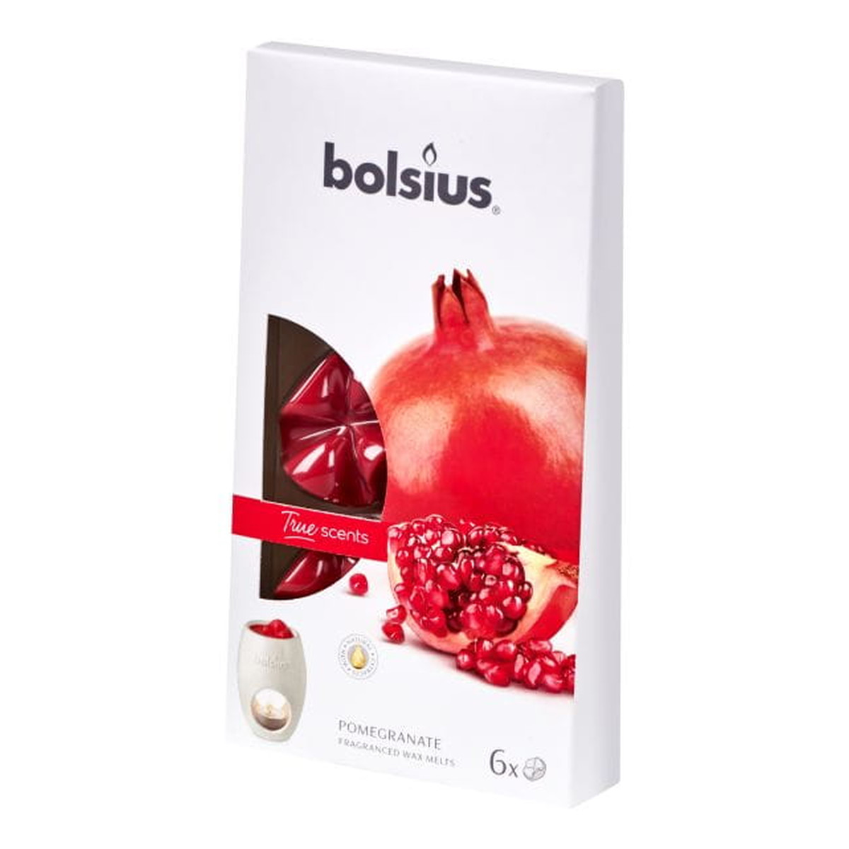 Bolsius True Scents Wosk zapachowy Granat 6szt