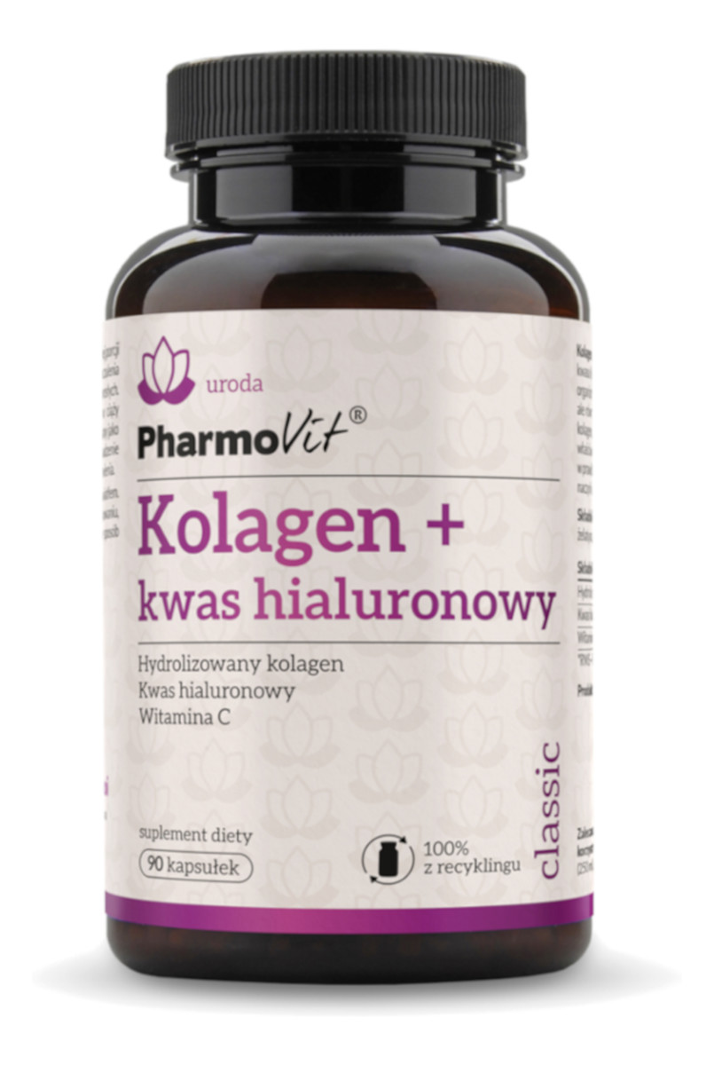 Kolagen + kwas hialuronowy suplement diety 90 kapsułek