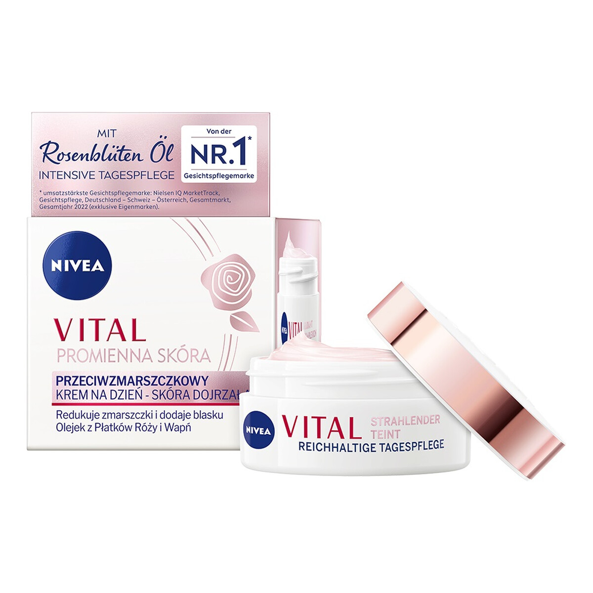 Nivea Vital Promienna Skóra przeciwzmarszczkowy Krem na dzień przeciwzmarszczkowy 50ml