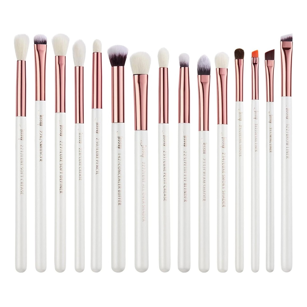 JESSUP Individual Eyeshadow Brushes Zestaw pędzli do makijażu oczu t217 15szt.