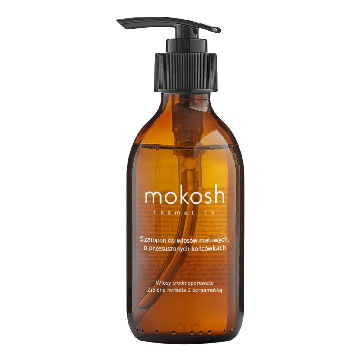 Mokosh Szampon do włosów matowych o przesuszonych końcówkach zielona herbata z bergamotką 200ml