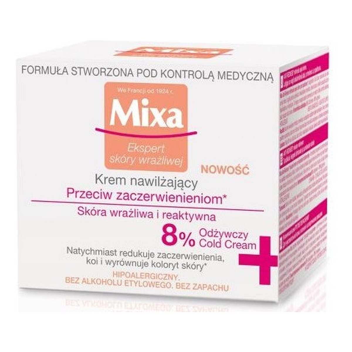 Mixa Ekspert Skóry Wrażliwej krem nawilżający przeciw zaczerwienieniom 50ml