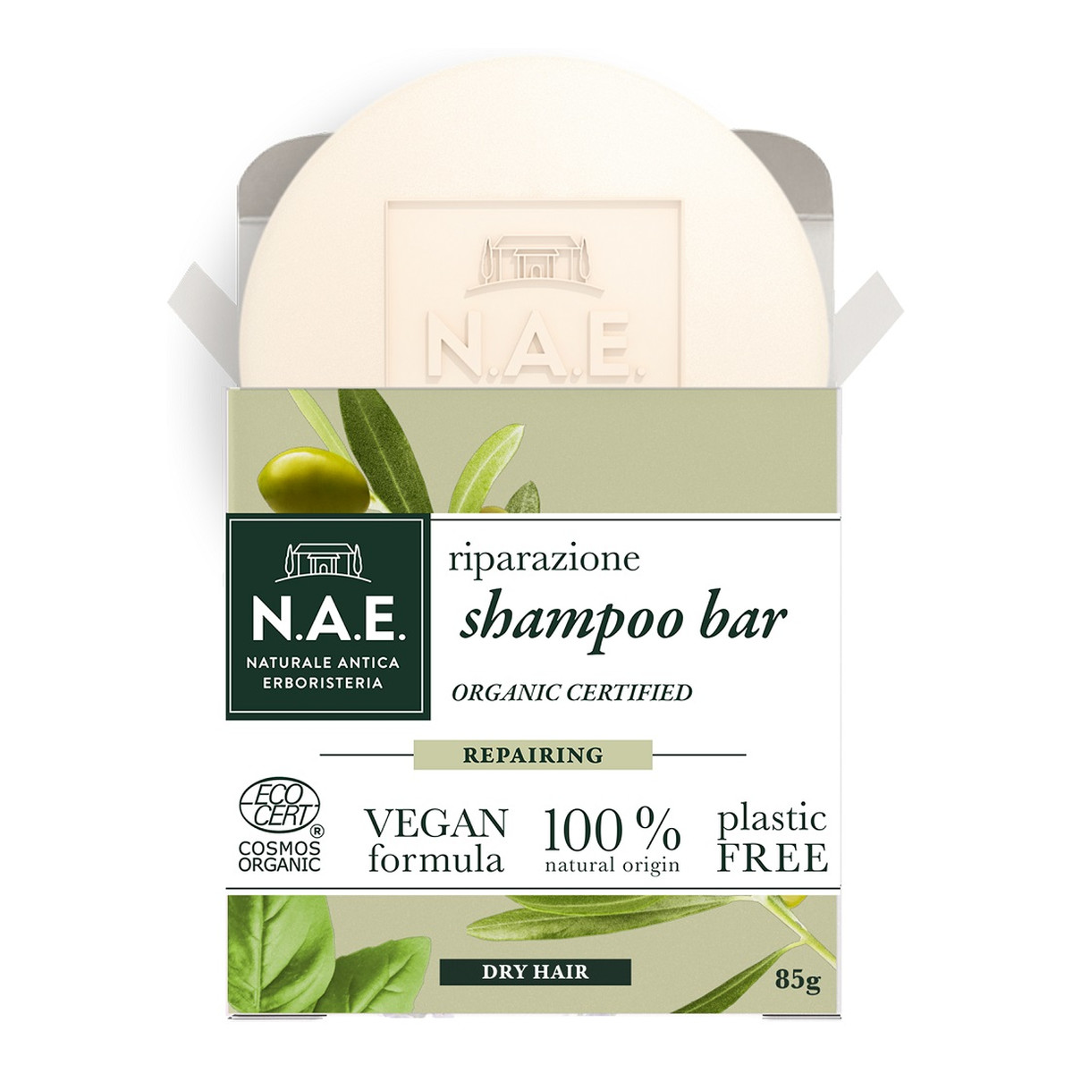 N.A.E Riparazione Shampoo Bar Regenerujący szampon w kostce do włosów suchych 85g