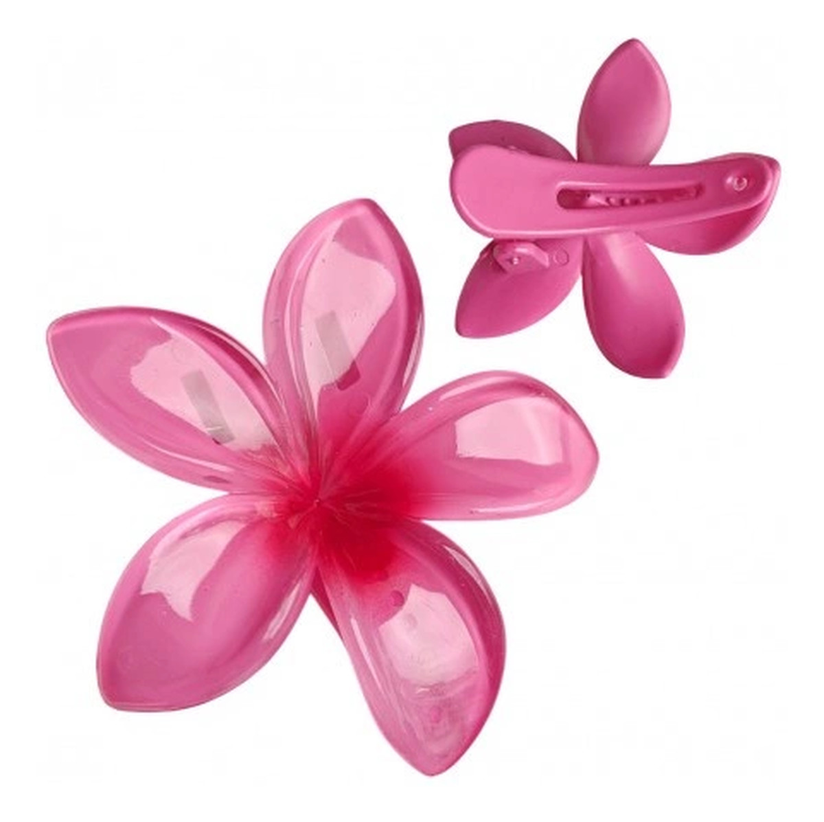 Spinka do włosów XL Klips kwiat różowy ombre 6 cm Sp403