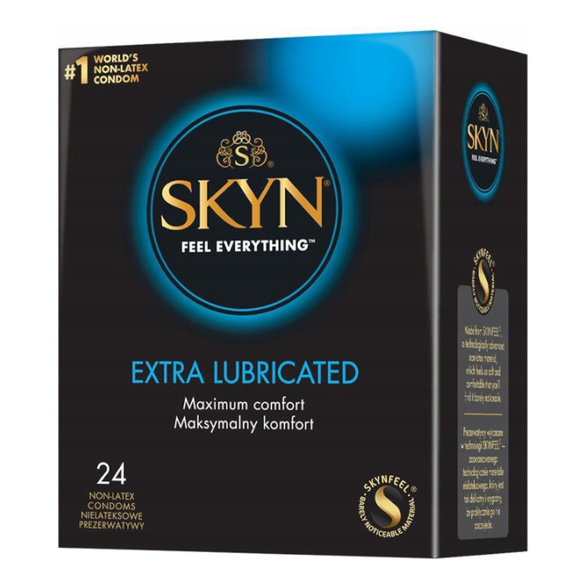 Unimil Skyn extra lubricated nielateksowe prezerwatywy 24szt