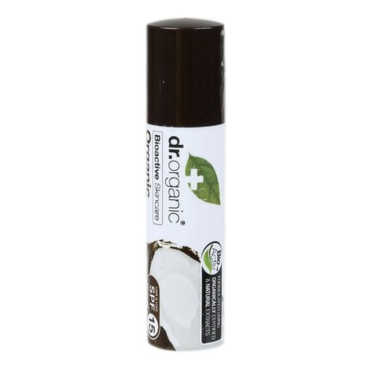 Dr.Organic Virgin Coconut Oil Lip Balm SPF15 odżywczo-nawilżający Balsam do suchych ust 5.7ml