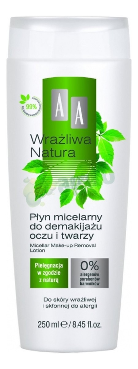 Płyn Micelarny Do Demakijażu Oczu i Twarzy