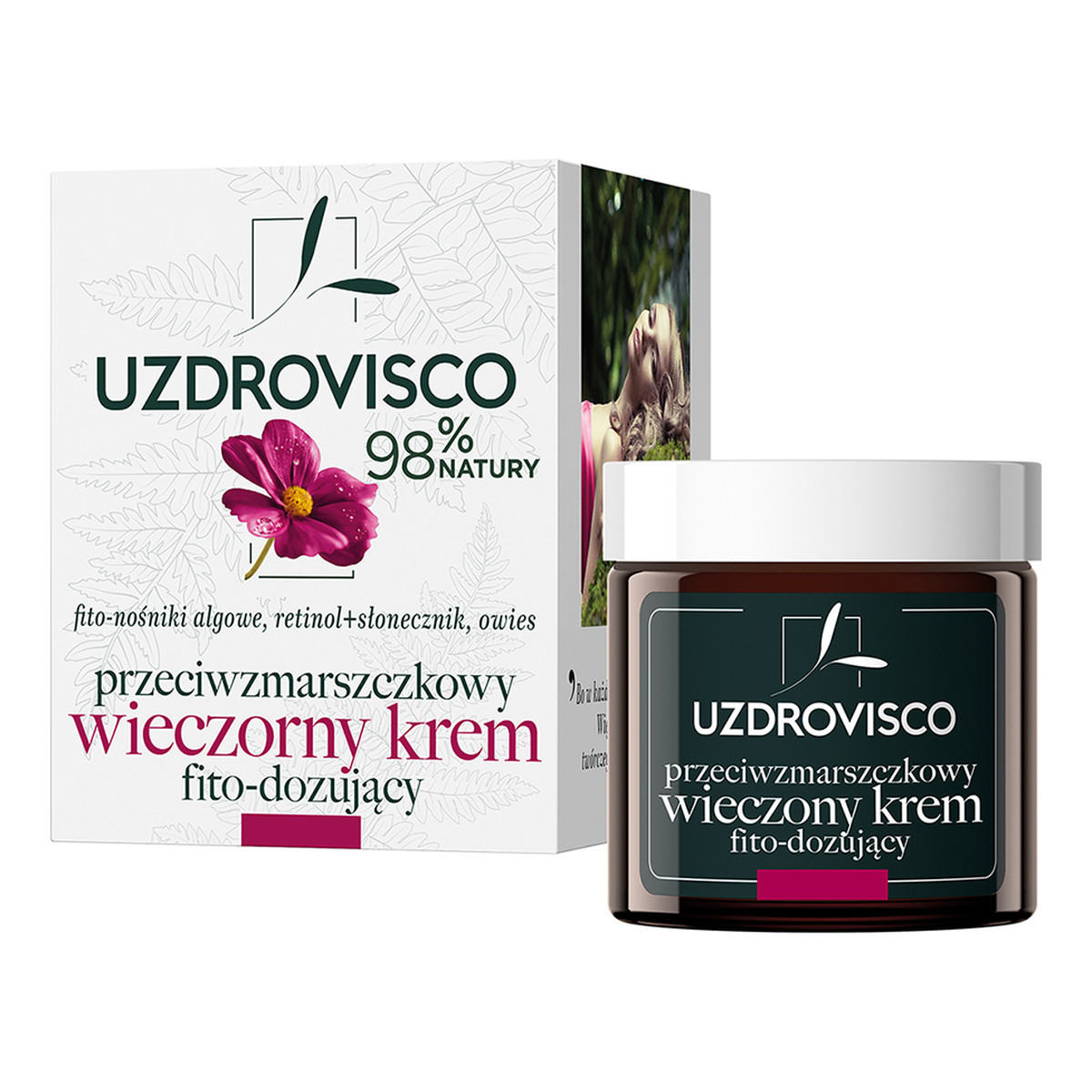 Uzdrovisco Przeciwzmarszczkowy wieczorny krem fito-dozujący 50ml